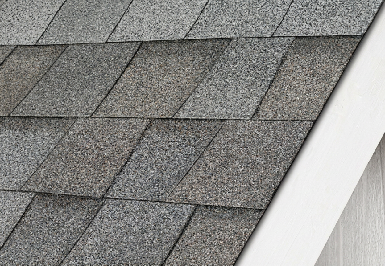 Storm shingle roofing